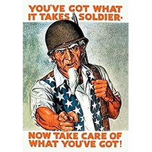 1:6 Scale US WWII Poster Youve got what it takes soldier